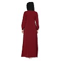 Premium inner abaya with elastic sleeves - Maroon Premium inner abaya with elastic sleeves - Maroon